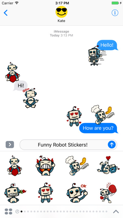 Lovely Robot Stickers! screenshot 2