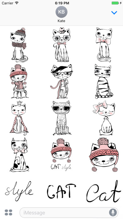 Cat Style Stickers Mania screenshot 4