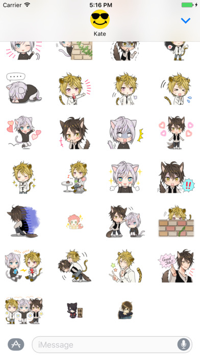 Cute Anime Boys Stikers! screenshot 3