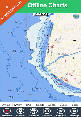 Dominica - GPS maps offline charts Navigator screenshot 2