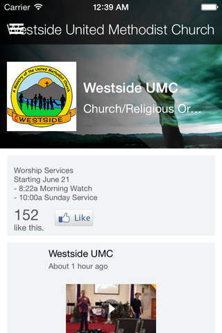 Westside UMC screenshot 2