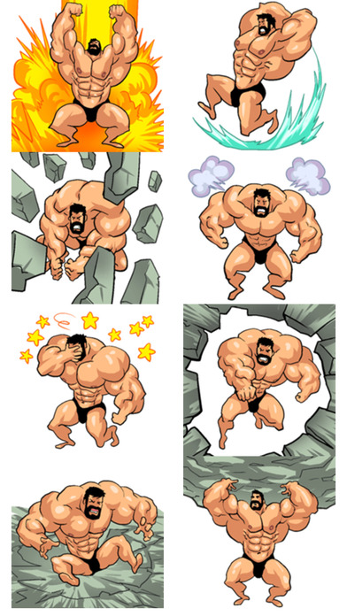 Strong Man Stickers! screenshot 3