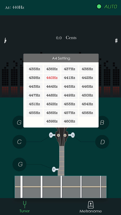 Banjo tuner and metronome - bass banjo tuner tools screenshot 4