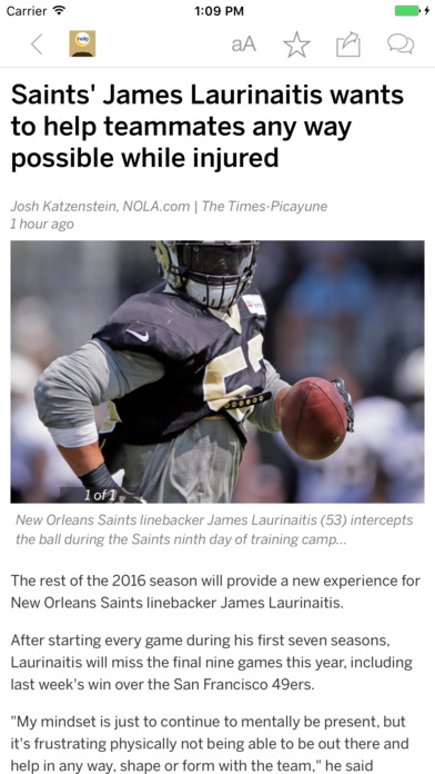 NOLA.com: New Orleans Saints News screenshot 2