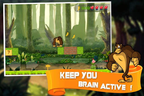 Gorilla Jumping - Run on the Jungle Free Apps screenshot 2