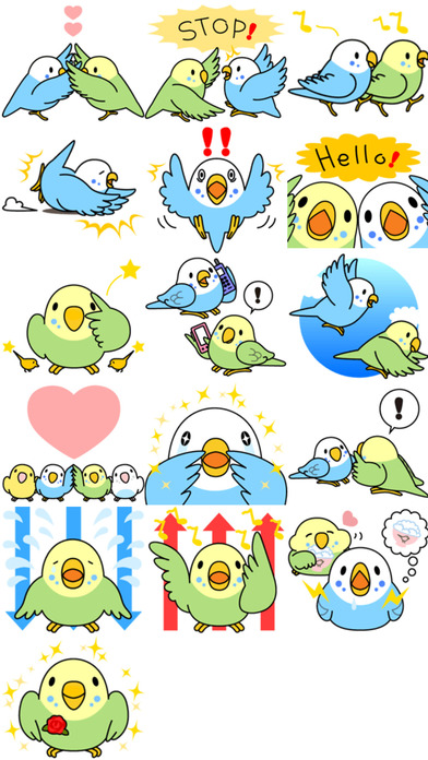 Cute Sparrows! Bird Stickers! screenshot 2