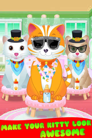 Kitty Grooming Salon - Free Kids Game screenshot 2