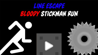 Line Escape - Bloody Stickman Run Free screenshot 3