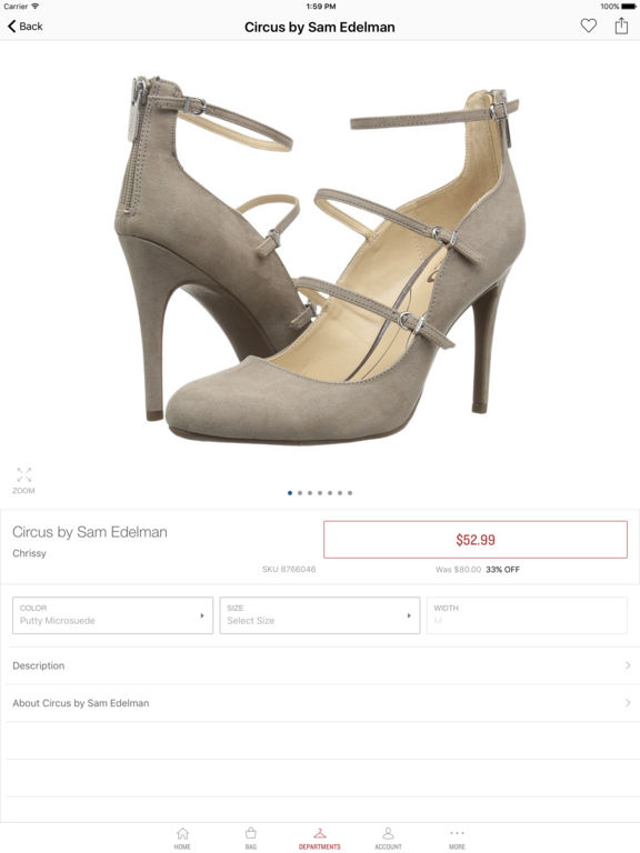 Screenshots of 6pm - Shoe and Clothing Deals for iPad