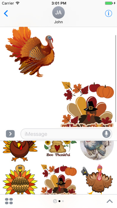 Thanksgiving for iMessage screenshot 2