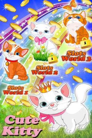 Miss Cute Kitty Slots Machine - Glitter and Pretty Cool Casino Cats of Vegas screenshot 3