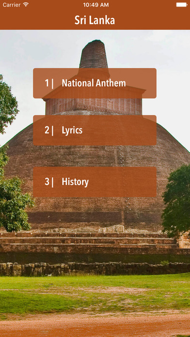 Sri Lanka National Anthem screenshot 2