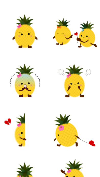 Pine Apple Love - Stickers! screenshot 4