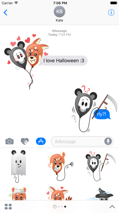 Halloween Panda Balloons screenshot 2