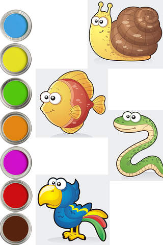 Coloring pages for kids - preschool and kindergarten games for toddlers HD - Educational book painter screenshot 2
