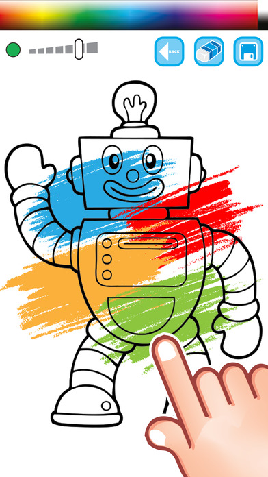 Robot Coloring Book - Painting Game screenshot 2