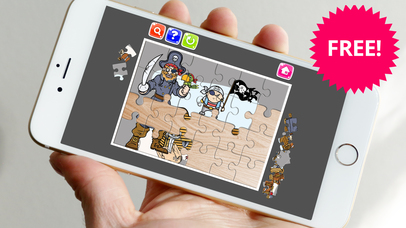 Pirate Jigsaw Puzzle Game Fun For Kids And Toddler screenshot 2