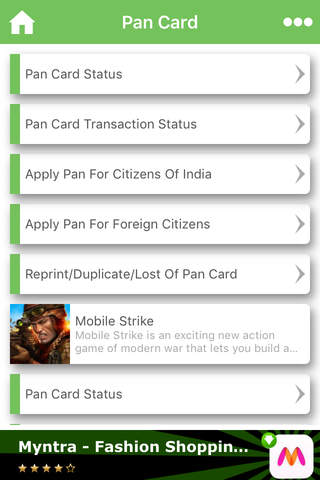Pan VoterId Card Passport PNR Indian Post screenshot 4