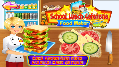 School Lunch Cafeteria Food Maker - Cooking Games screenshot 2