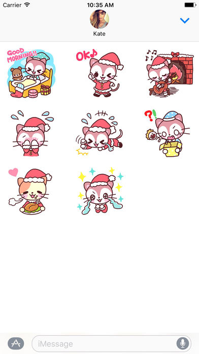 Cats Christmas - Merry Xmas Stickers screenshot 3