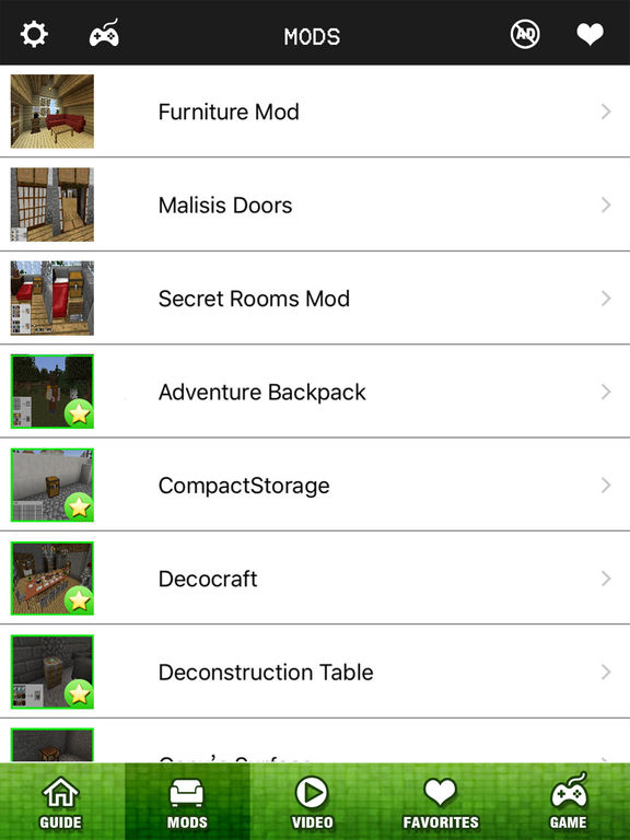 Screenshots of Furniture Mod, Guide, Video - Game Pocket Wiki for Minecraft PE & PC Edition for iPad