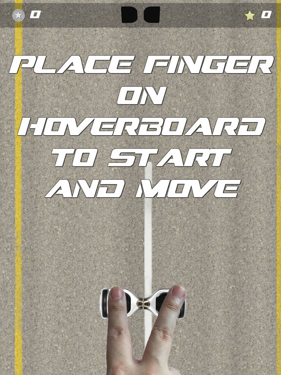 Hoverboard on Street with 2 finger multitouch на iPad