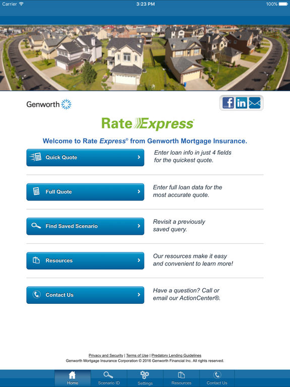 Genworth Mortgage Insurance On The App Ipad Screenshot 1