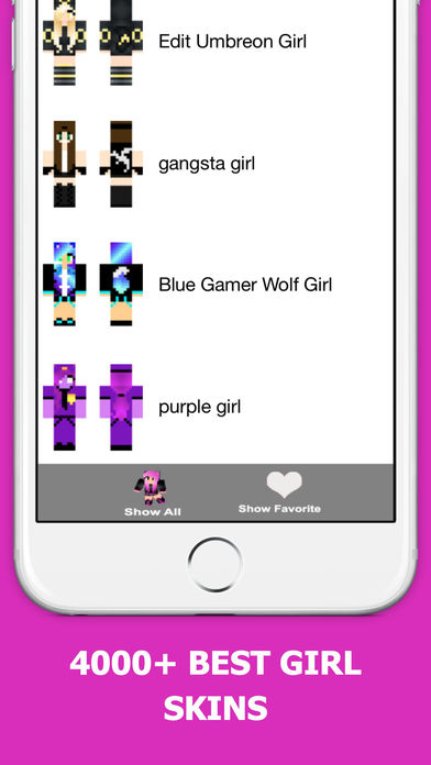 Screenshots of Best Girl Skins for Minecraft PE Free for iPhone