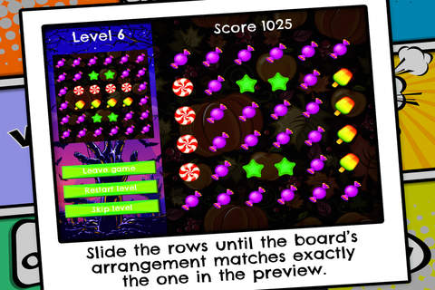 Ultimate Trick Or Treat Puzzle - PRO - Slide Switch And Match Candy Pattern screenshot 2