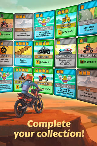 Bike Race Card Game - by Top Free Games screenshot 2
