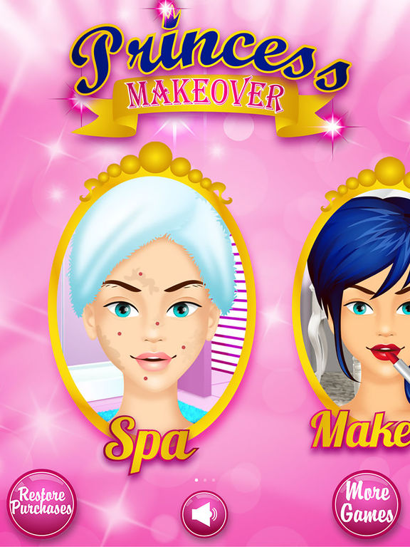 Princess Makeover - Girls Makeup & Dressup Games на iPad