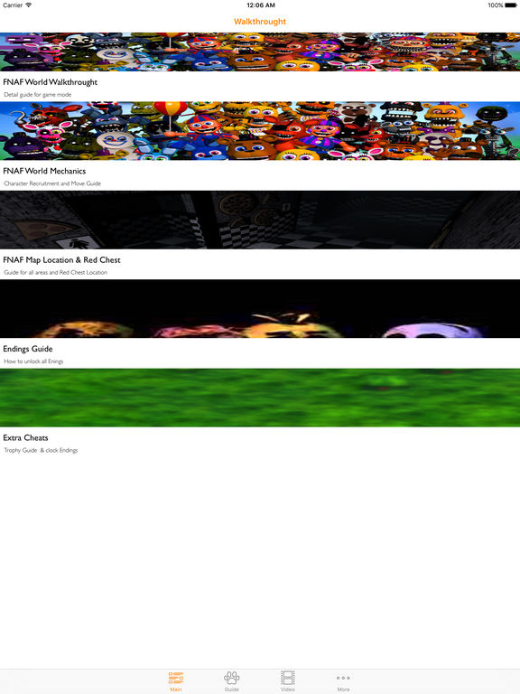 fnaf world all characters cheat update 2