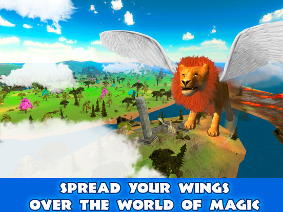 Wild Flying Lion Simulator 3D Full screenshot 6