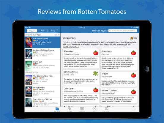 Screenshots of Movies by Flixster for iPad