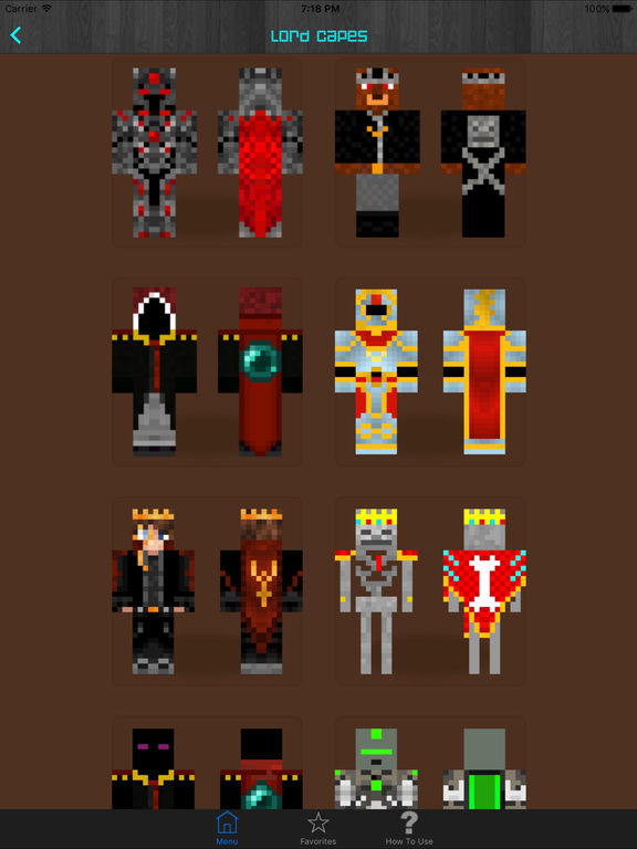 free minecraft skins with capes