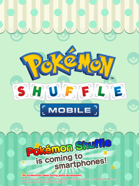 Screenshots of Pokémon Shuffle Mobile for iPad
