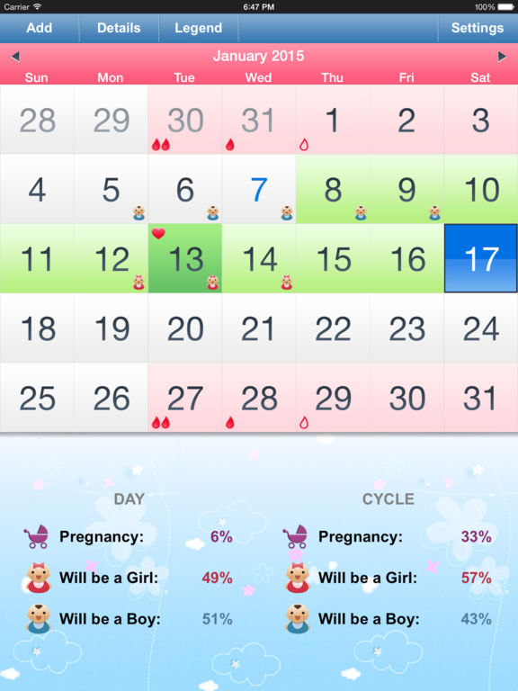 Menstrual Calendar Ovulation Calculator And Fertility Tracker To Get Pregnant During Period 8195