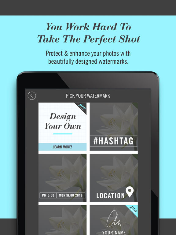 Screenshots of Watermark Studio X Free - Copyright & Trademark.s for iPad