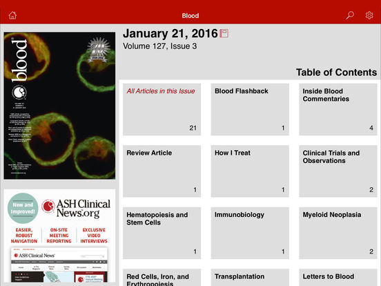 Blood, Journal Of The American Society Of Hematology On The App Store