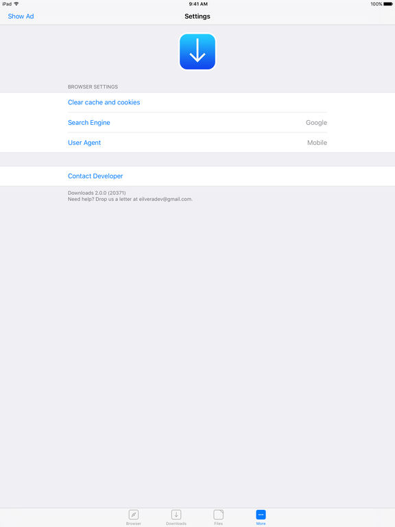 Screenshots of Browser and File Manager for Documents for iPad