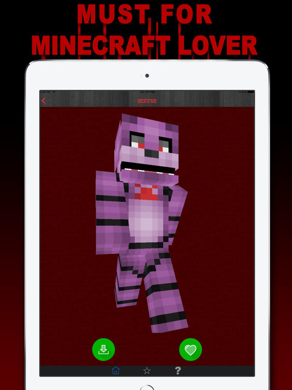 Screenshots of Free Skins for Minecraft PE (Pocket Edition)- Newest Skin for FNAF for iPad