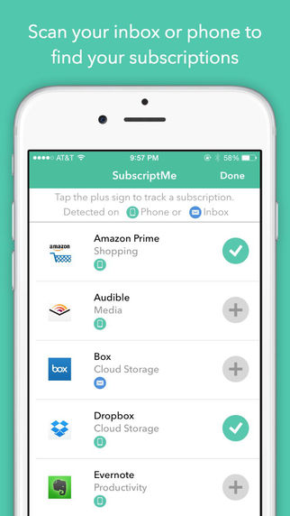 SubscriptMe - Track Discover Subscriptions Get Bill Reminders
