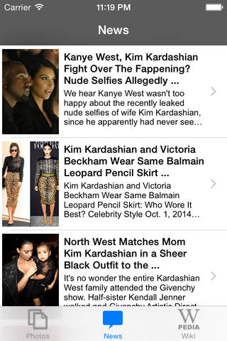 News for Kim Kardashian Unofficial screenshot 3
