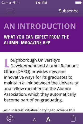 Loughborough Alumni Mag screenshot 2