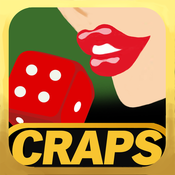 AAAAA A1 KISS THE DICE - VIP CASINO CRAPS PLAY LOGO-APP點子