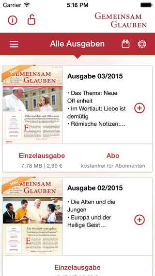 【免費生活App】Gemeinsam Glauben - Mit dem Papst-APP點子