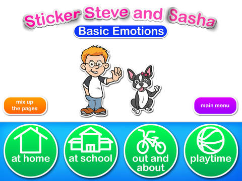 Sticker Steve and Sasha: Basic Emotions screenshot 2