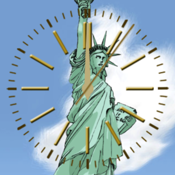 Statue of Liberty Clock Animation LOGO-APP點子