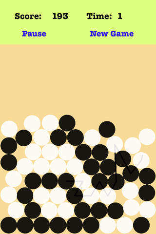 Gravity Dots - Connect the dots which are chequered with black and white screenshot 3