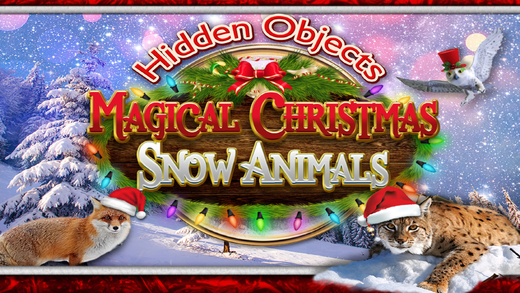 Hidden Objects Magical Christmas Snow Animals FREE